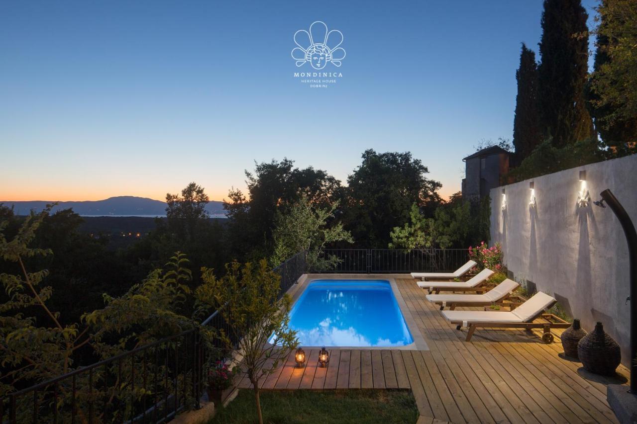 Mondinica Heritage House - Heated Pool Dobrinj 外观 照片
